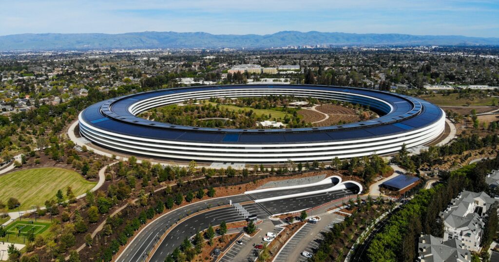 Apple headquarters in the heart of the Silicon Valley